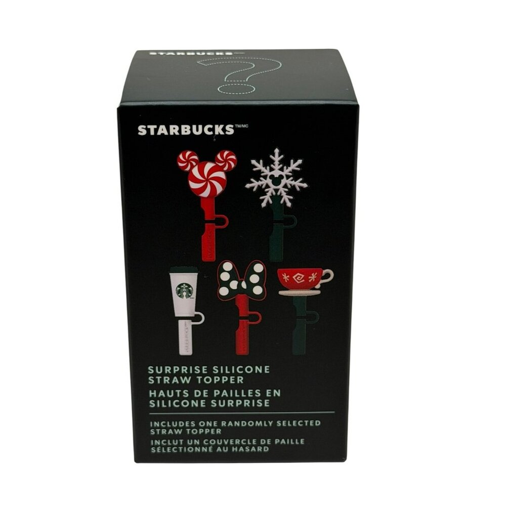 Starbucks Disney Surprise Silicone Straw‎ Topper Mystery Box 2024 Holiday NIB